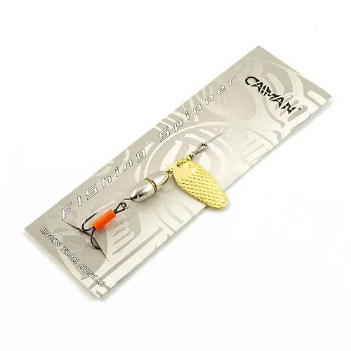 Блесна вращающаяся Caiman Oval core 10гр #4 цвет CA03 (5шт в упак.)