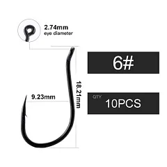 Крючок Carpking Wide gade №6 ( уп. 10шт.)
