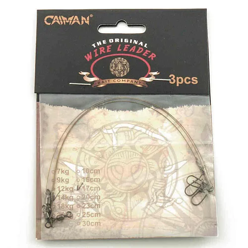 Поводок Caiman 1x7 14 кг 17см (3 шт. в уп.) 256516