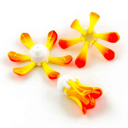 Поплавок зимний Proliv "Ромашка" 6 лепестков 1,4 гр (желт-оранжевый) отгрузка 2-2,5 гр (3 шт. в уп)