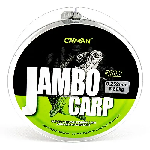 Леска Caiman Jambo 300м 0,252мм салатово-черная (6 шт в упак)