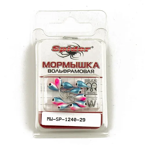 Мормышка вольфрамовая Spider капля с отверст. 4 мм 0,80 гр 29
