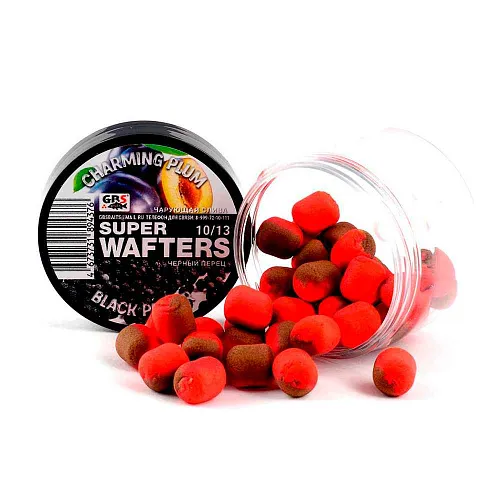 Бойлы нейтральной плавучести (Wafters) GBS Чарующая слива-черный перец 10х13мм