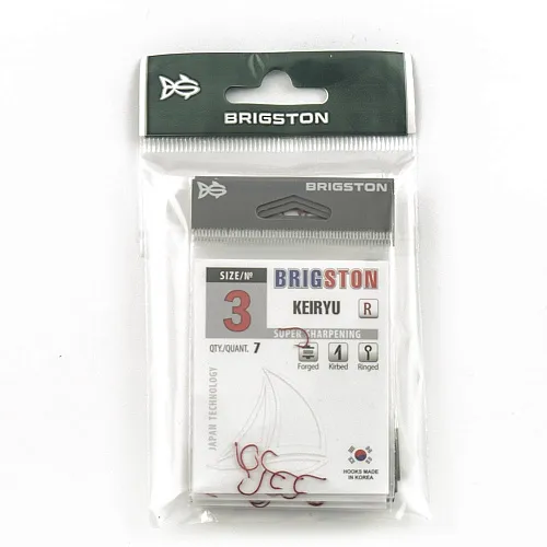 Крючок Brigston Keiryu Red № 3 ( уп. 7 шт.)