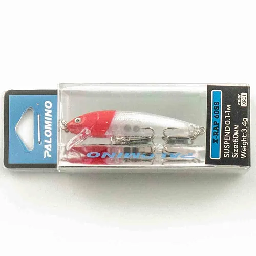 Воблер Palomino X-Rap 60SS 3,4гр 0,1-1м цвет 1