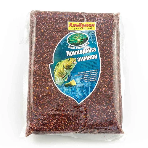 Прикормка зимняя увлажненная Фишгармония альбумин 700 гр (14 шт в упак)