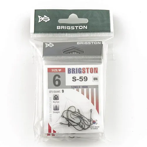 Крючок Brigston S-59 № 6 ( уп. 10 шт.)