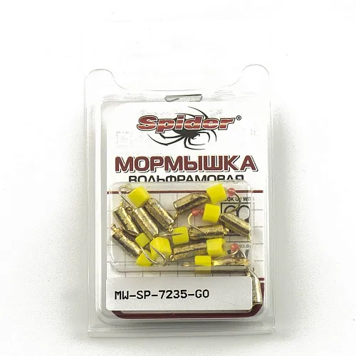 Мормышка вольфрамовая Spider Рижский столбик с ушком краш. 3,5 мм 1,34 гр GO