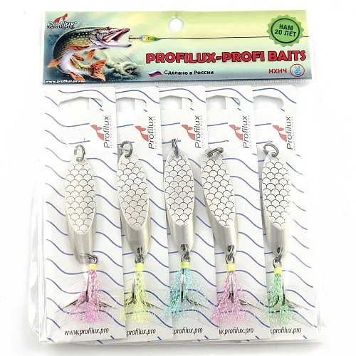 Блесна кастмастер Profilux (21 гр.) цвет 04-м серебро матовое чешуя