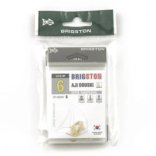 Крючок Brigston AJi Douski Gold № 6 ( уп. 6 шт.)