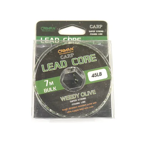 Лидкор Caiman Lead Core 7m 45lbs Dark Green 215854