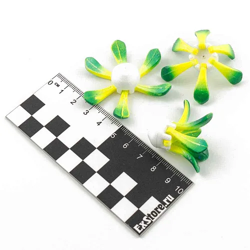 Поплавок зимний Proliv "Ромашка" 6 лепестков 1,4 гр (желто-зеленый) отгрузка 2-2,5 гр (3 шт. в упак)