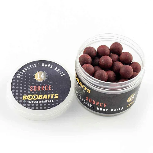 Бойлы насадочные BOO Baits 14мм Source (банка 100гр)