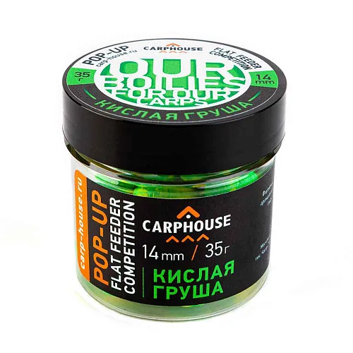Бойлы Carp House Pop-Up 14 мм Кислая груша (банка)