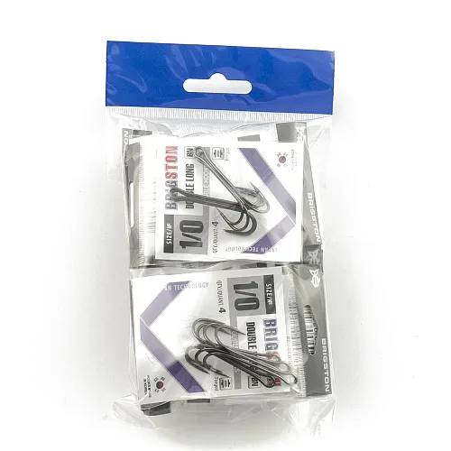 Крючок двойник Brigston Double long № 1/0 ( уп. 10 шт.)