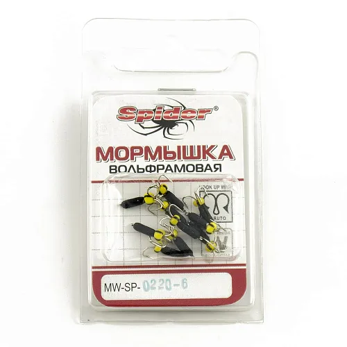 Мормышка вольфрамовая Spider Черт D2,0 мм L 6 мм