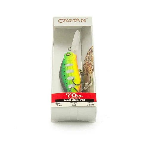 Воблер Caiman Troll dive 70F 8,5g 2,5м цвет СМ323