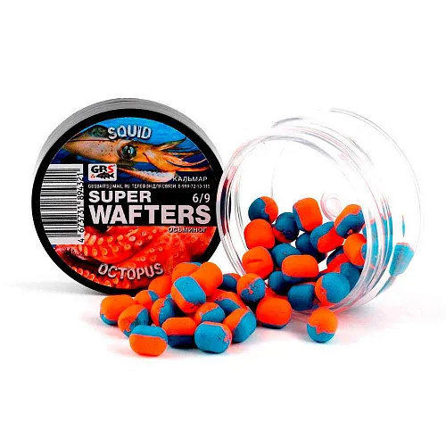 Бойлы нейтральной плавучести (Wafters) GBS Кальмар-Осьминог 6х9мм