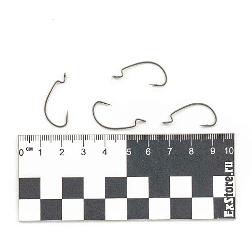 Крючки офсетные Caiman Worm Hook Teflon №6 40601