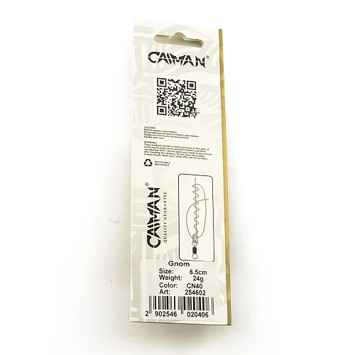 Блесна колеблющаяся Caiman Gnom 24гр 6,5см цвет CN40 (5шт в упак.)