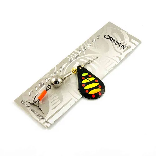 Блесна вращающаяся Caiman Pear 20гр #5 цвет CA95 (5шт в упак.)