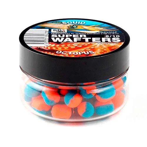 Бойлы нейтральной плавучести (Wafters) GBS Кальмар-осьминог 8х10мм
