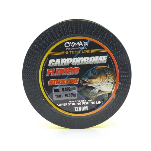 Леска Caiman Carpodrome Fluoro yellow 1200м 0,281мм 