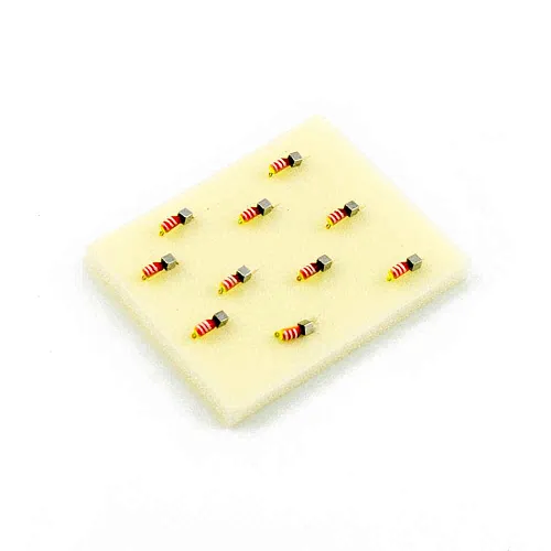 Мормышка вольфрамовая Мастив Микроб 2,5 художественный(красн.), кубик 0,4гр (серебро)