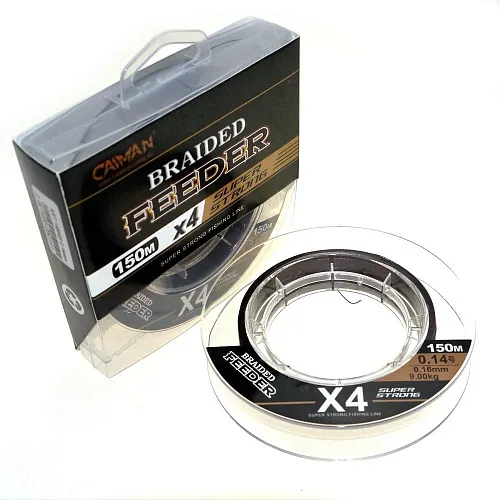 Шнур Caiman Feeder Braid 150м 0,10мм коричневый 