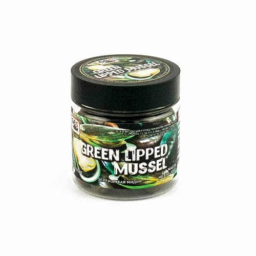 Бойлы GBS Baits тонущие насадочные 15мм 100гр Зеленогубая мидия (5шт в упак)
