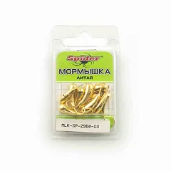 Мормышка Spider литая Уралка с отверст. 6,0 мм Go (10шт в упак)