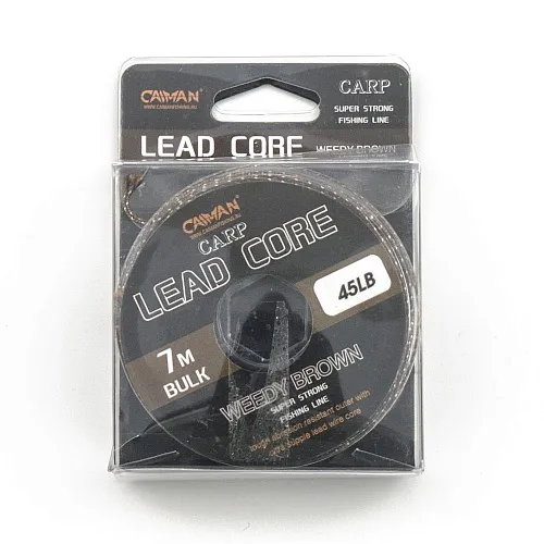 Лидкор Caiman Lead Core 7m 45lbs Weedy Brown 205857