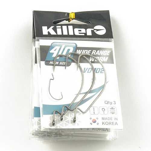 Крючок офсетный Killer Wide range worm № 4/0