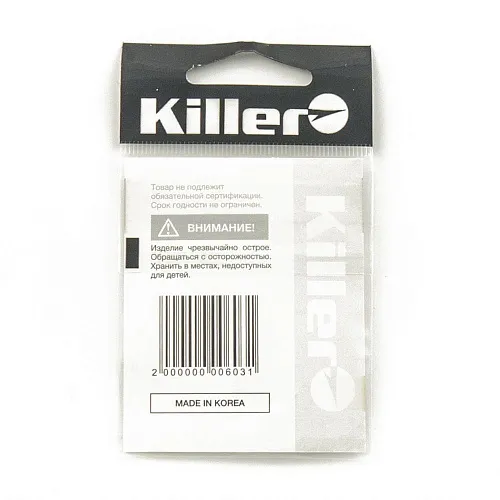 Крючок офсетный Killer Wide range worm (Большое ухо) № 6