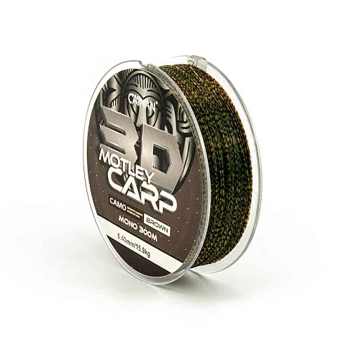 Леска Caiman Motley Carp 300м 3D Camo Brown 0,40 мм (6шт в упак)