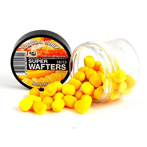 Бойлы нейтральной плавучести (Wafters) GBS Мед-банан 10х13мм