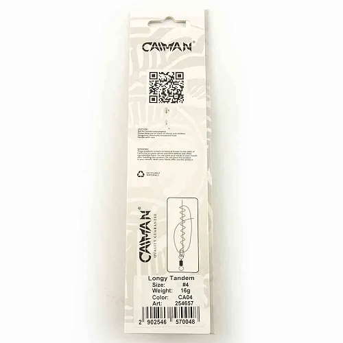 Блесна вращающаяся Caiman Longy Tandem 16гр #4 цвет CA04 (5шт в упак.)