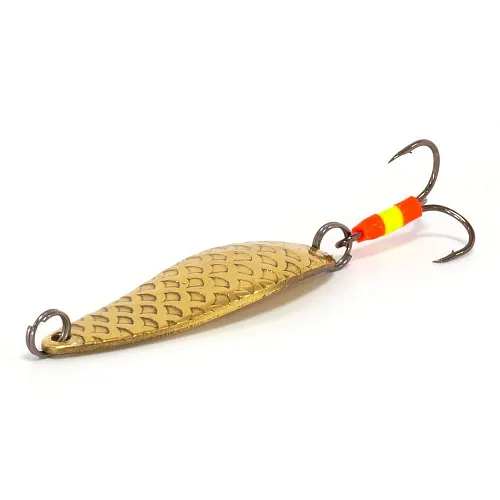 Блесна колеблющаяся Profilux Малек Б 8гр цв. 05 латунь чешуя (5 шт в упак.)