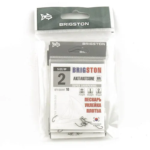Крючок Brigston Akitakitsune BN №2 (10шт в упак)