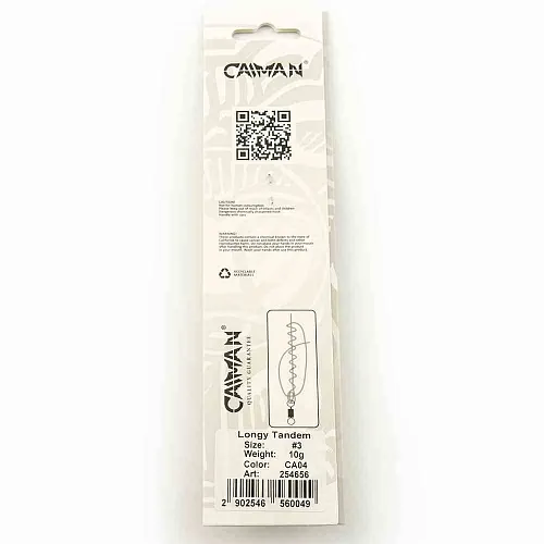 Блесна вращающаяся Caiman Longy Tandem 10гр #3 цвет CA04 (5шт в упак.)