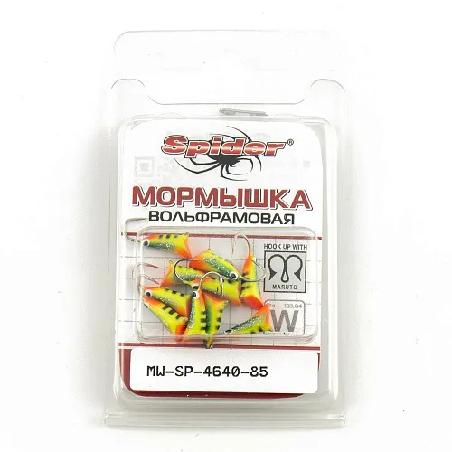 Мормышка вольфрамовая Spider Банан Fox с ушком 4 мм 0,80гр 85