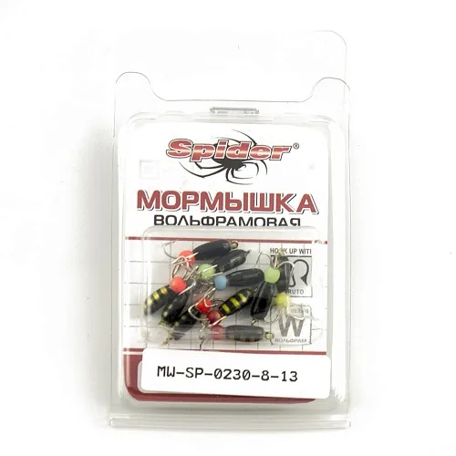 Мормышка вольфрамовая Spider Черт краш. D3,0 мм L 8 мм 13