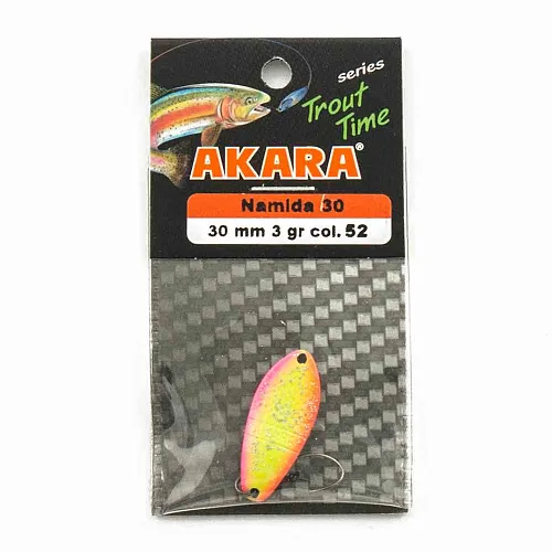 Блесна форелевая колеб. AKARA trout time Namida 30мм 3гр цвет 52