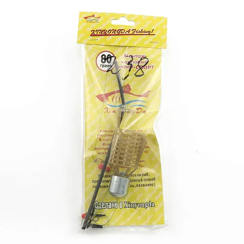 Монтаж фидерный Palomino c кормушкой Bullet 238 80g 2 крючка