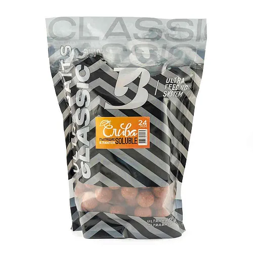 Бойлы прикормочные растворимые UltraBaits Слива 1 кг 24 мм