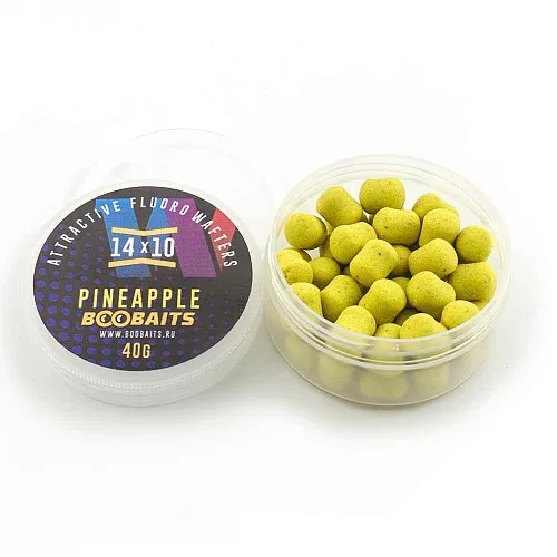 Бойлы BOO Baits Wafters 14x10 Ананас 40гр банка