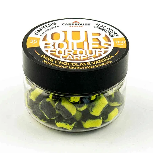 Бойлы Carp House Wafters дамбелс 11*8 мм Молочный шоколад-ваниль