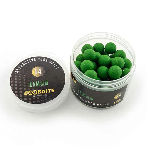 Бойлы насадочные BOO Baits 14мм Камыш (банка 100гр)