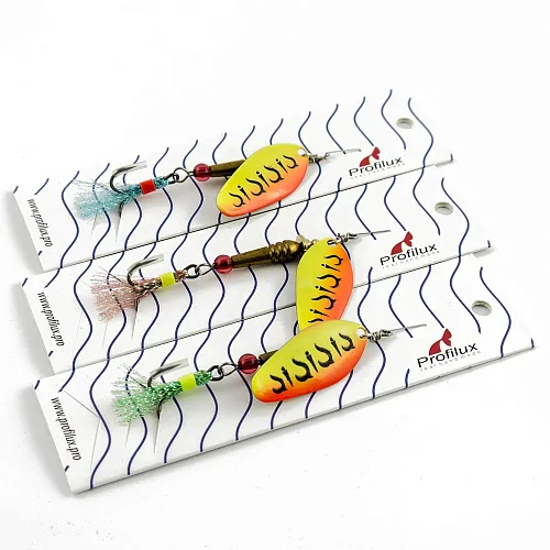 Блесна вращающаяся Profilux Мира 4 12гр цв. 008 (218 желтый-оранжевый) (5 шт в упак.)