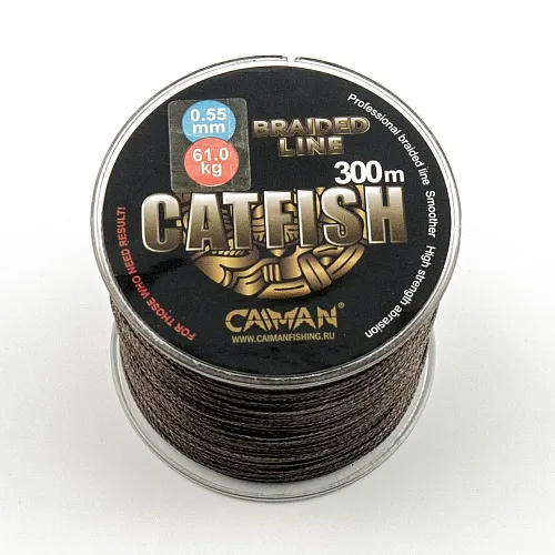 Шнур Caiman Catfish 300м 0,55мм 61,0кг коричневый 